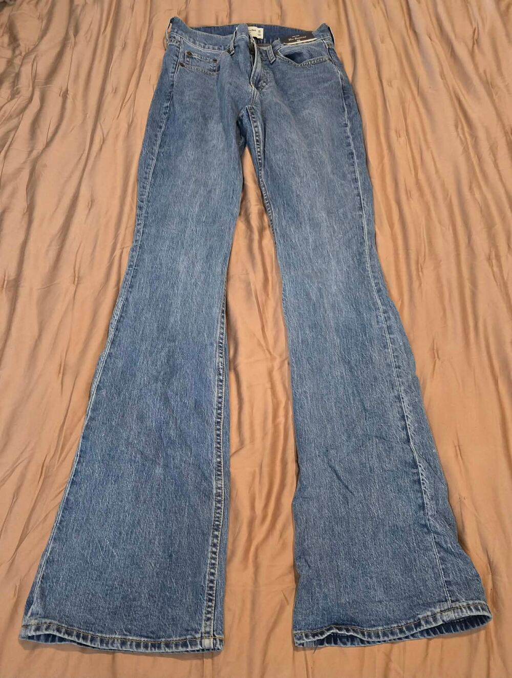 Abercrombie Fitch Bootcut Jeans 26 Long Mid Rise Curve Love Wash NWT